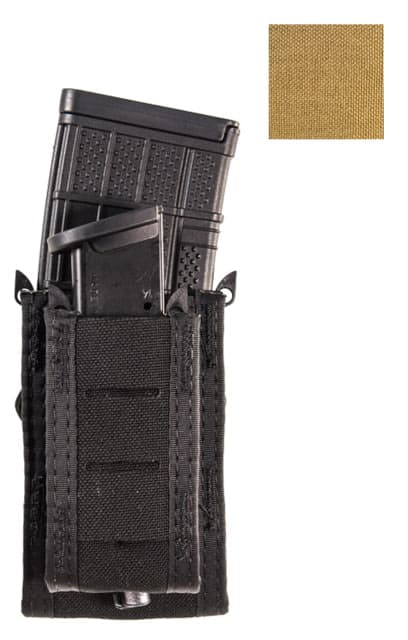 High Speed Gear HSGI Duty Double Decker Taco U-Mount Rifle/Pistol Pouch Coyote Brown