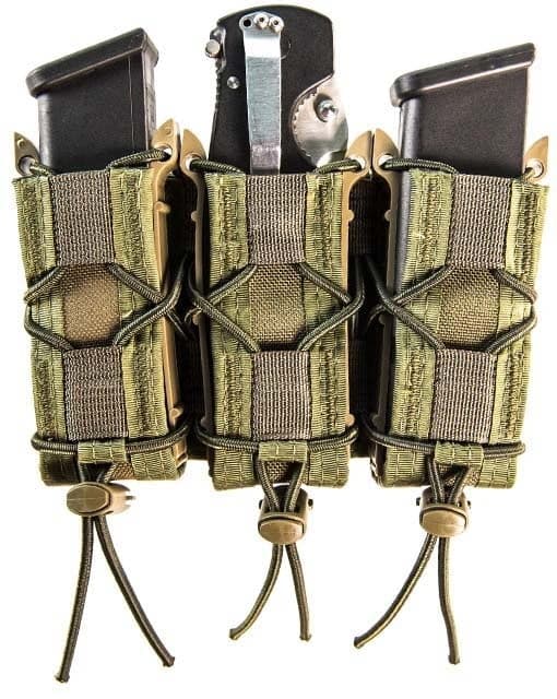 High Speed Gear HSGI Triple Pistol Taco MOLLE Mag Pouch Olive Drab