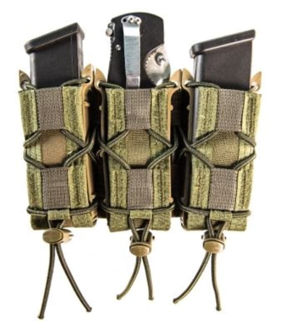High Speed Gear HSGI Triple Taco Pistol Magazine Pouch Olive Drab