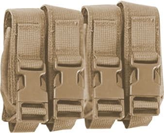 High Speed Gear HSGI Modular Pistol Mag Pouch Quad Coyote Brown