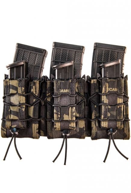 High Speed Gear Triple Double Decker Taco Shingle Rifle/Pistol Magazine Pouch MultiCam Black