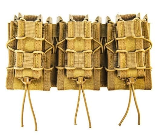 High Speed Gear Triple Double Decker Taco Shingle Rifle/Pistol Magazine Pouch Coyote Brown