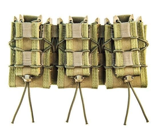 High Speed Gear Triple Double Decker Taco Shingle Rifle/Pistol Magazine Pouch Olive Drab