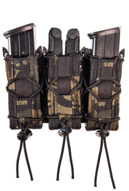 High Speed Gear Triple Extended Pistol Taco Shingle Pistol Magazine Pouch MultiCam Black