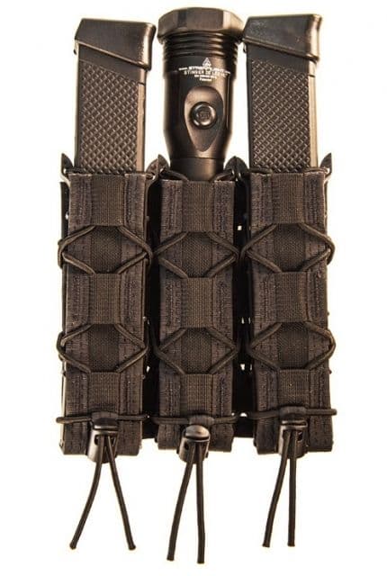 High Speed Gear Triple Extended Pistol Taco Shingle Pistol Magazine Pouch Black
