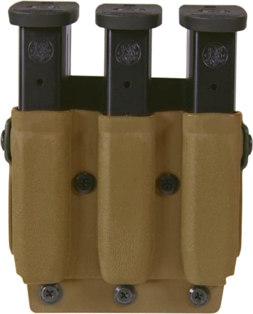 High Speed Gear Triple Mag Pouch Plm Walther Pdp Beretta 92 Walther Ppq Sig P365 Springfield Hellcat Glock 43x/48 Coyote Brown