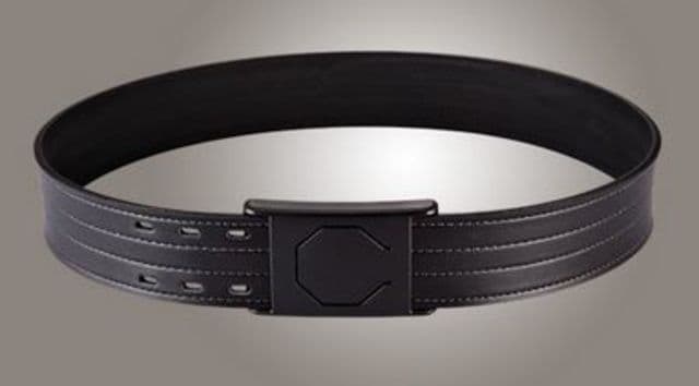 Hogue 2in. Black 50in. Waist Duty Belt Nytek Lining 4 Row Stitching w/ 1 Piece Safety Buckle Polymer Black