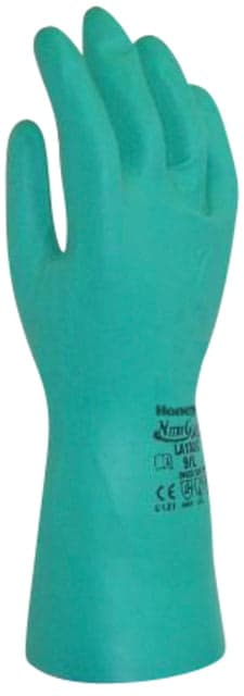 Honeywell Nitriguard Plus Chemical Resistant Gloves Green Size 8