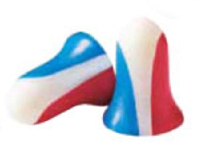 Howard Leight USA Shooters Earplugs Individual 10 Pair Pack Red/White/Blue PK-1