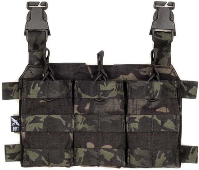 HRT Tactical Gear Triple-AR Placard Multicam Black
