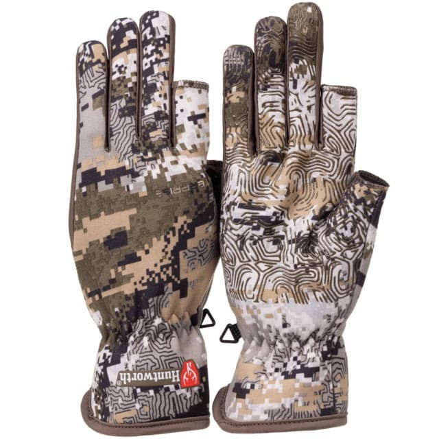 Huntworth Ames Light Weight Soft Shell Glove W/ 1/2 Fingers - Men's Disruption Large