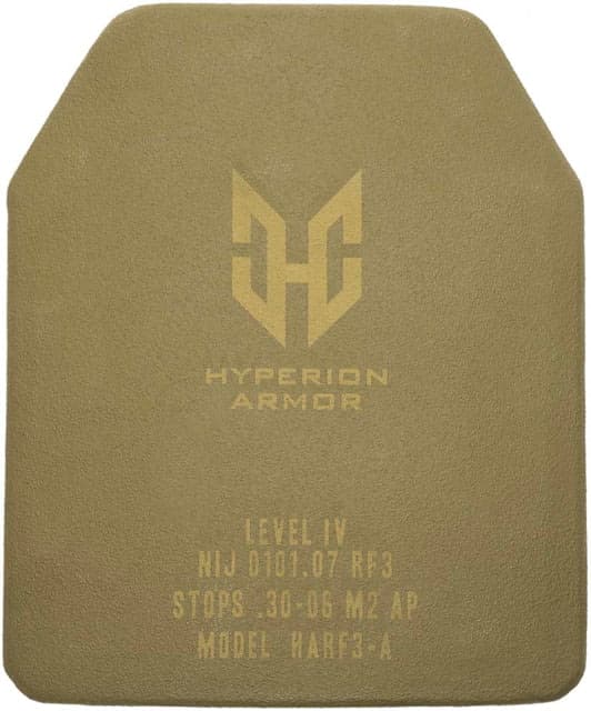 HYPERION Hyperion Body Armor RF3 Level IV Single-Curved SAPI Olive Drab One Size 9.75 x 11.75