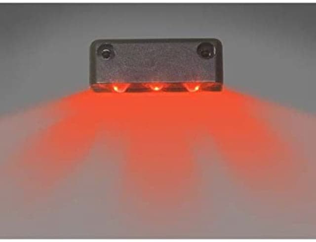 Innovative Lighting 3 LED Surface Mount Step Light w/ Black Case Red
