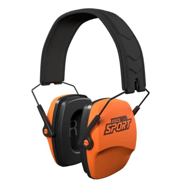 ISOtunes Sport DEFY Slim Passive Earmuffs Orange Small/Large