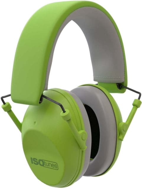 ISOtunes Sport Junior Defender Protective Ear Muffs 20 dB 1 Pair Green Kids
