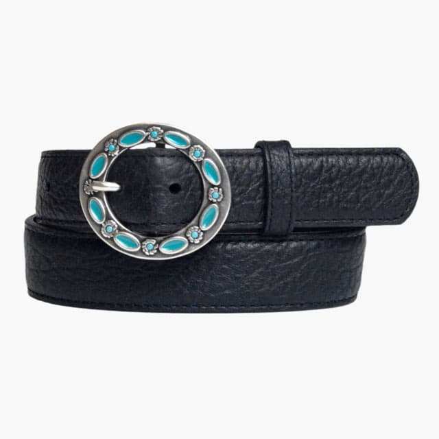 Lejon Nostlagia Leather Belt - Women's Black Extra Small
