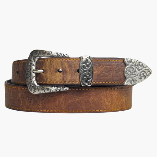 Lejon Primrose Leather Belt - Women's Tan Large
