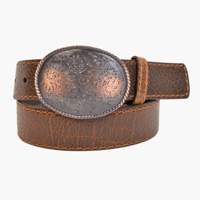 Lejon Tuscon Copper Leather Belt - Women's Brown Extra Large