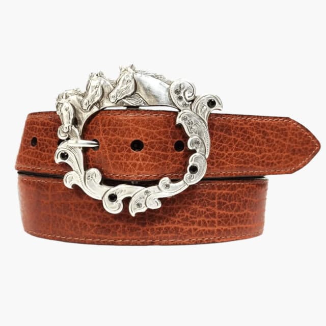 Lejon Vaquera Leather Belt - Women's Peanut Extra Large