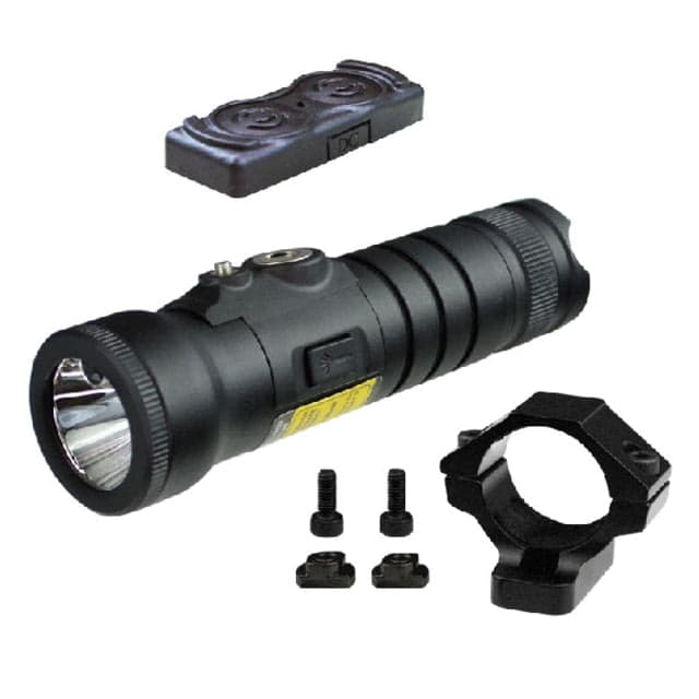 Lion Gears Flg-22ml Rechargeable 600 Lumens Led Flashlight/Green Laser Combo Ambidextrous On/Off Switch M-Lok Black