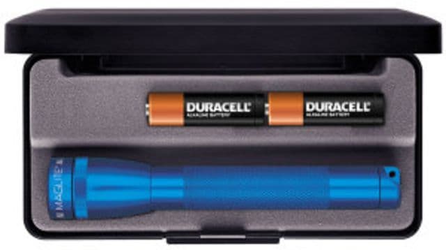 Maglite Mag Instrument 2 Cell Aa Mini Maglite Led Flashlight Presentation Box Blue