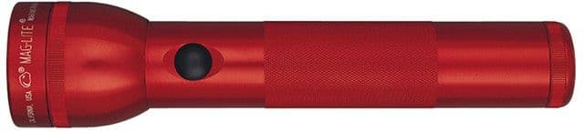 Maglite 2 D-Cell Heavy Duty Flashlight Display Box Red