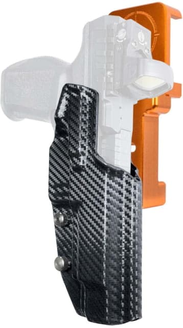 Maxtor Tactical Alloy Competition Kydex OWB Belt Holster 1911 Right Carbon Fiber/Orange