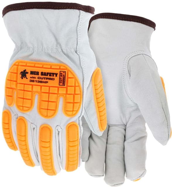 Mcr Safety Leather Drivers Cut Resistant Work Gloves Small