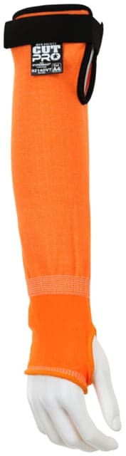 MCR Safety Cut Pro 13 Gauge Hypermax Hi-Visibility Orange Sleeves - Men's 14in