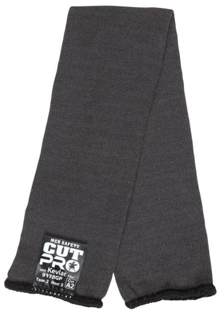 MCR Safety Cut Pro Single Ply Gray DuPont Kevlar Cut Resistant Sleeves - Men's 18 x 3 1/4in Single Ply