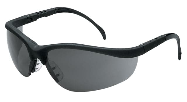 MCR Safety Klondike KD1 Series Safety Glasses Anti-Fog Coating Adjustable Temple Length Gray One Size