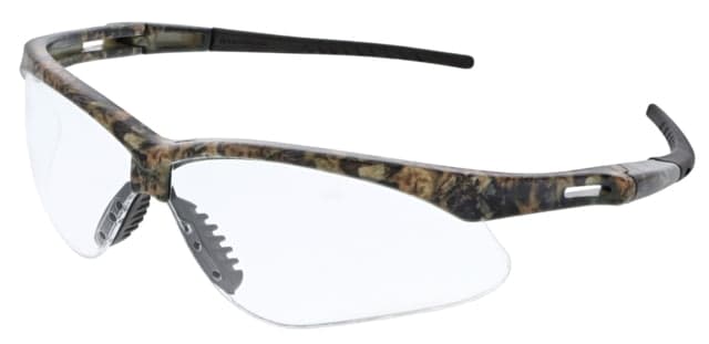 MCR Safety Memphis Series Mossy Oak Camo Safety Glasses UV-AF Anti-Fog Coating Wrap Around Lens Design Clear One Size