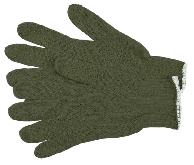 MCR Safety String Knit Work Gloves 7 Gauge Regular Weight Cotton/Polyester Green Large Inner Pack 12