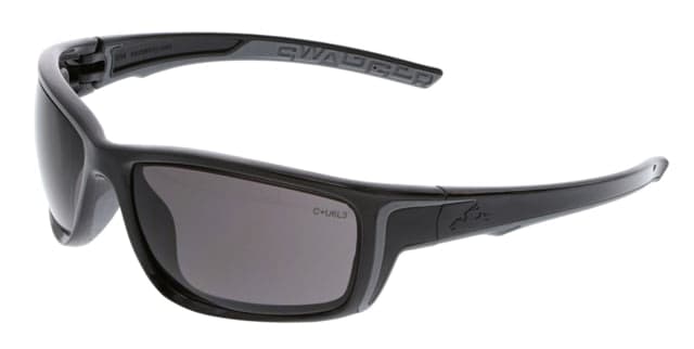 MCR Safety Swagger SR4 Series Safety Glasses MAX6 Anti-Fog Lenses TPR from Temples to Nose Piece Gray One Size