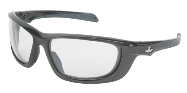 MCR Safety Swagger UD1 Series Safety Glasses MAX6 Anti-Fog Coating Co-Injected TPR over Polycarbonate Temples Clear One Size