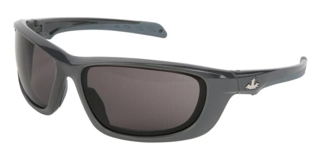 MCR Safety Swagger UD1 Series Safety Glasses MAX6 Anti-Fog Coating Co-Injected TPR over Polycarbonate Temples Gray/ Gun Metal Frame One Size