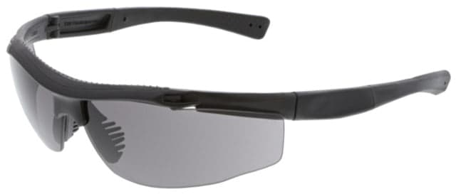 MCR Safety Tier1 T122 Tactical Gear Safety Glasses Matte Black Frame Grey MAX6 Superior Anti-Fog Lens One Size