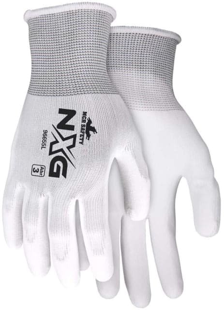 Mcr Safety Nxg 13 Gauge White Polyester Work Gloves 2xs