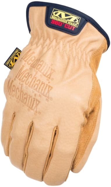 Mechanix Wear Leather Driver Cut Resistant Gloves - Men's Tan Large