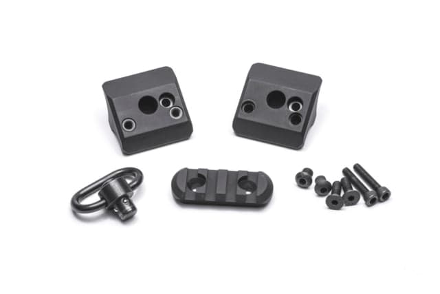 Mesa Tactical Remington Model 870 Magazine Clamp w/Rail and Sling Swivel Black w/Rail and Sling Swivel