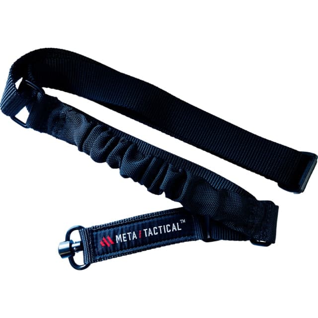 Meta Tactical One-Point Nylon Bungee Sling w/QD Swivel Black