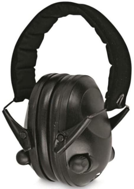 MIL-TEC Electronic Ear Defenders Black 1 Pair Adjustable