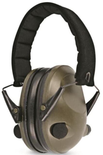 MIL-TEC Electronic Ear Defenders Olive Drab 1 Pair Adjustable