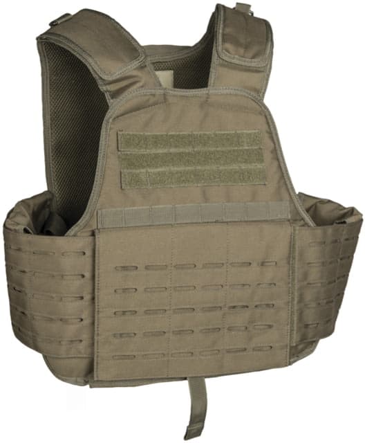 MIL-TEC Laser-Cut Plate Carrier Vest Olive Drab One Size