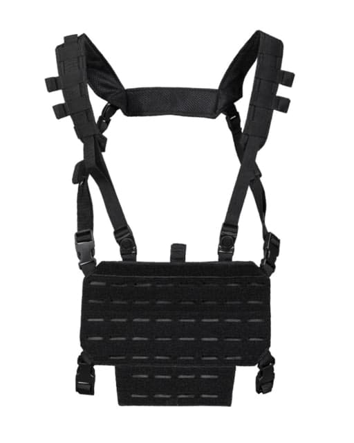 MIL-TEC Lightweight Chest Rig Black Adjustable
