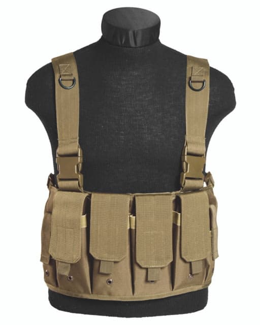 MIL-TEC Mag Carrier Chest Rig Coyote Adjustable