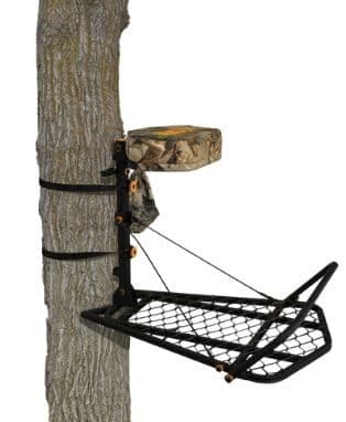 Muddy Outfitter Fixed Position includes 1-1in Silent Cam-Buckle Strap 1-1in Ratchet Strap Accessory Bag Full Body Arrest Harness Camo