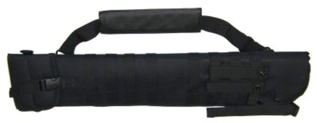 USED VISM Tactical Shotgun Scabbard Holster w/ Padding Zippered Opening Black