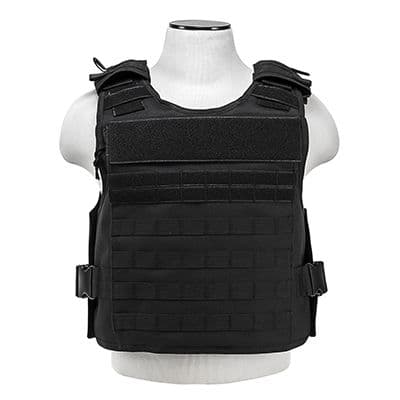 NcSTAR Vism Plate Carrier W/External Hard Armor Pockets Black Medium - 2XL