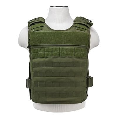 NcSTAR Vism Plate Carrier W/External Hard Armor Pockets Green Medium - 2XL